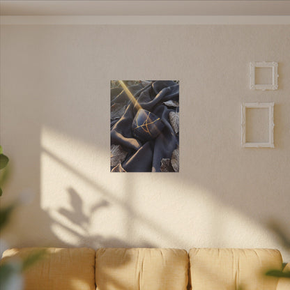 Winter Silk Drape Gold Repair Canvas Art | Artful Decor