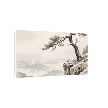Seijaku Pine Tree Canvas Art - Japandi Japanese Pattern