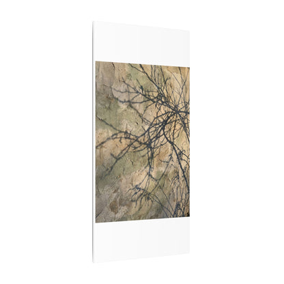 Japandi Shadow Play in Golden Hour | Texture Canvas Art
