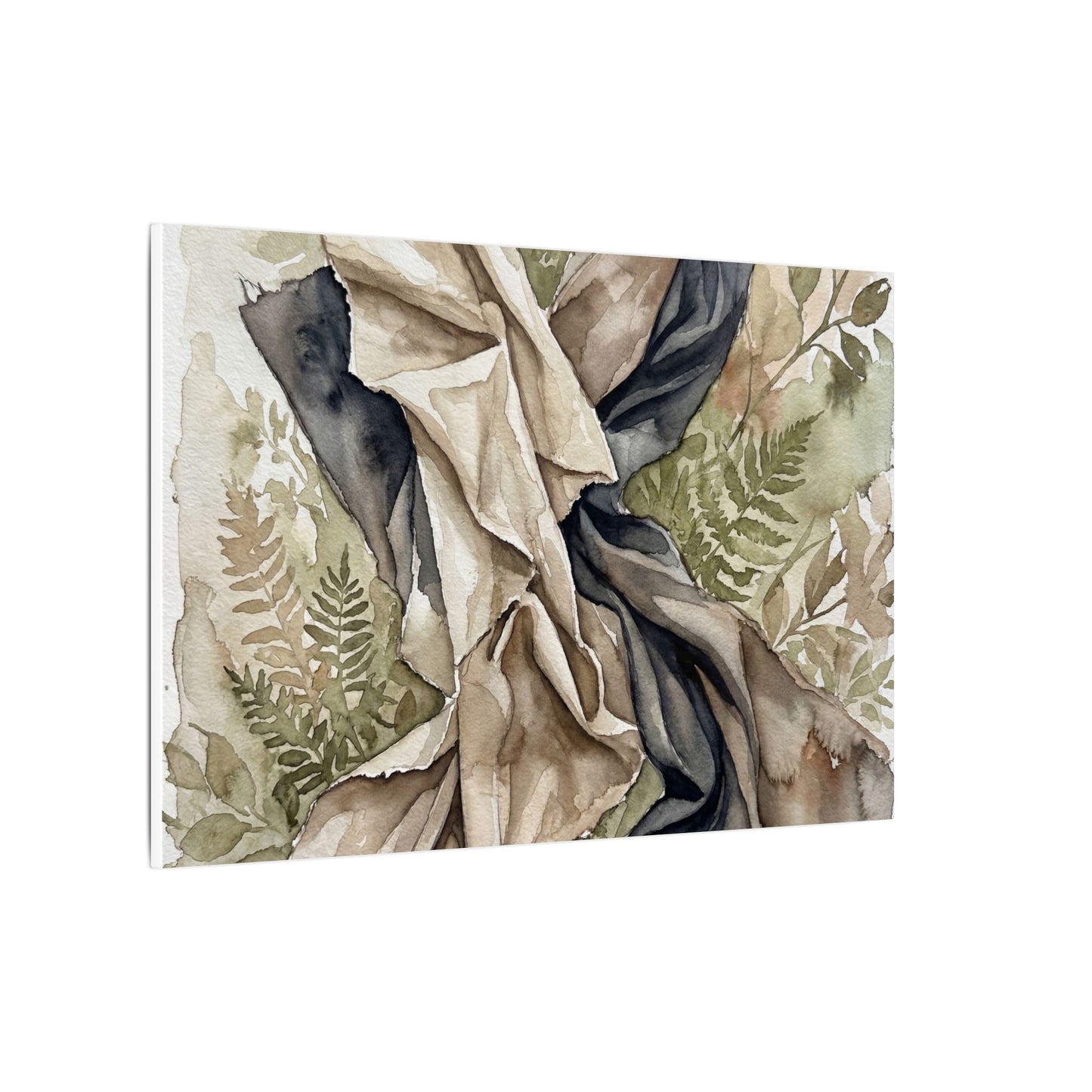 Silk Drape Summer Canvas Art | Japandi Cozy Design
