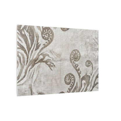 Japandi Fern Unfurling in Overcast | Japanese Pattern Canvas Art