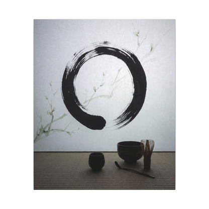 Tea Ceremony Enso Canvas Art | Peaceful Zen Art