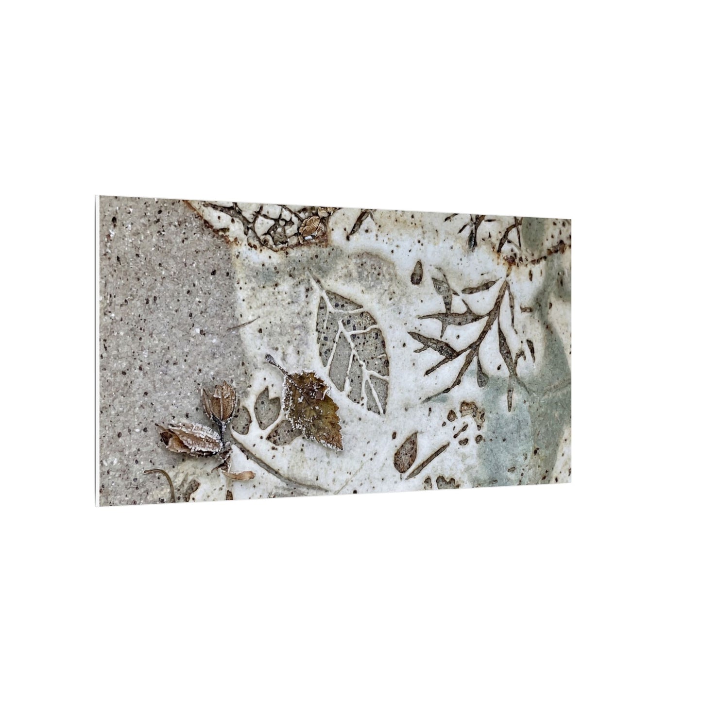 Ceramic Bowl Winter Canvas Art | Japandi Earthy Design