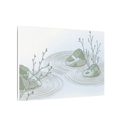Moonlight Rock Garden Canvas Art - Japandi Ma
