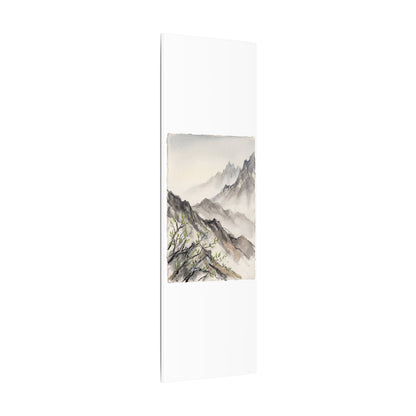Spring Mountain Mist Texture Canvas Art | Warm Decor