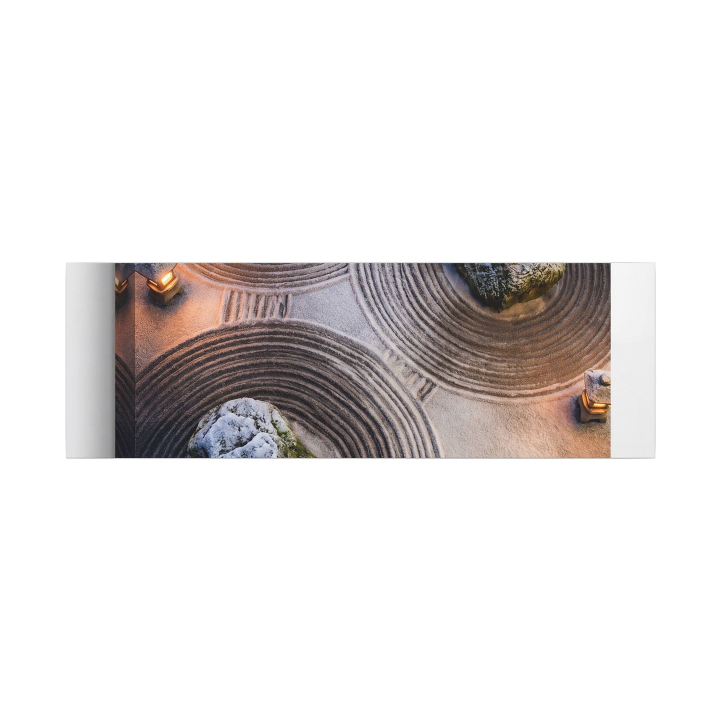 Candlelight Rock Garden Canvas Art - Japandi Ma