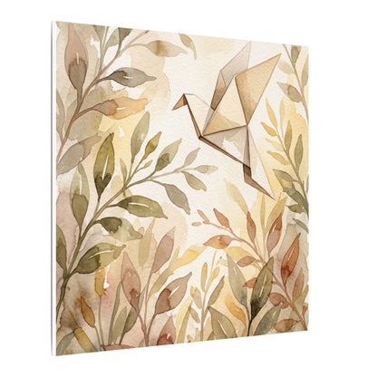 Fukinsei Paper Fold Canvas Art - Japandi Watercolor
