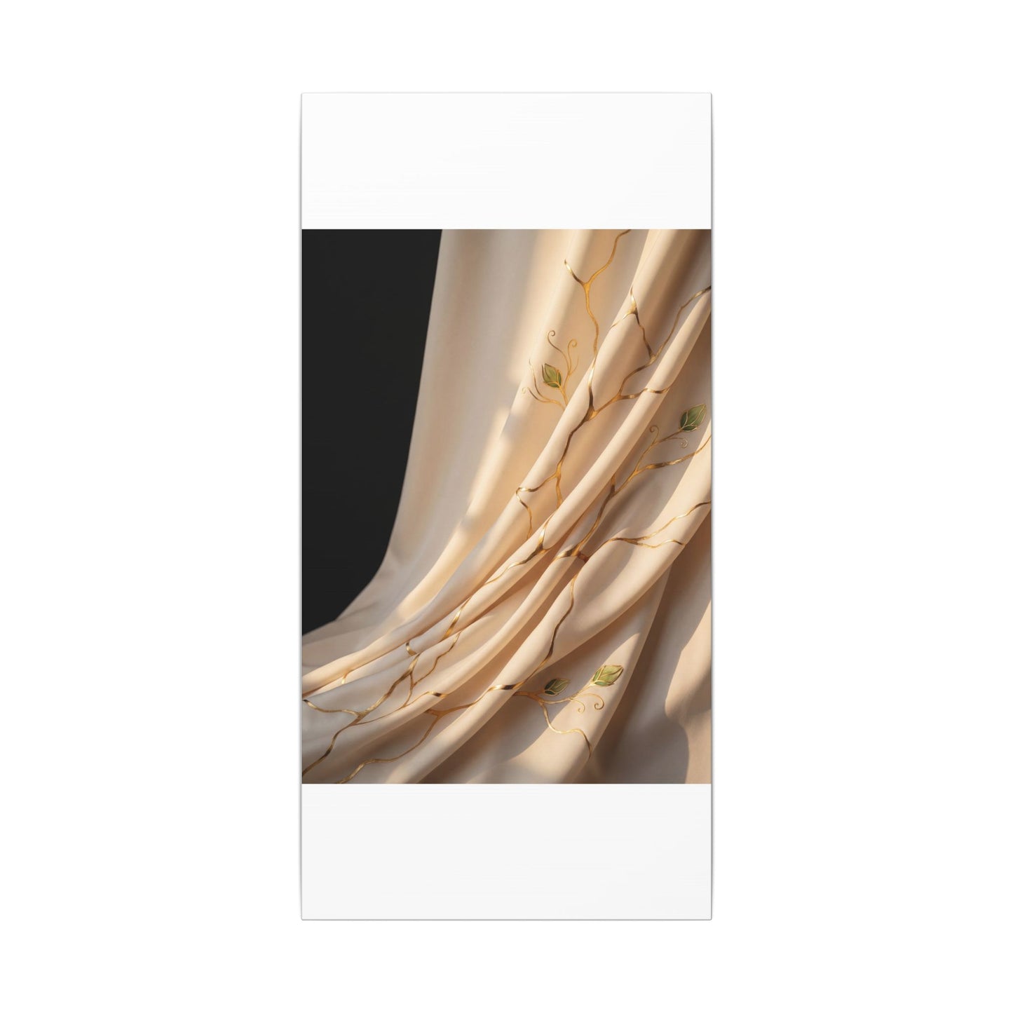 Golden Hour Silk Drape Canvas Art - Kintsugi Fukinsei
