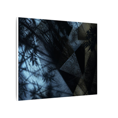Shadow Play Winter Canvas Art | Dark Japandi Luxurious Design