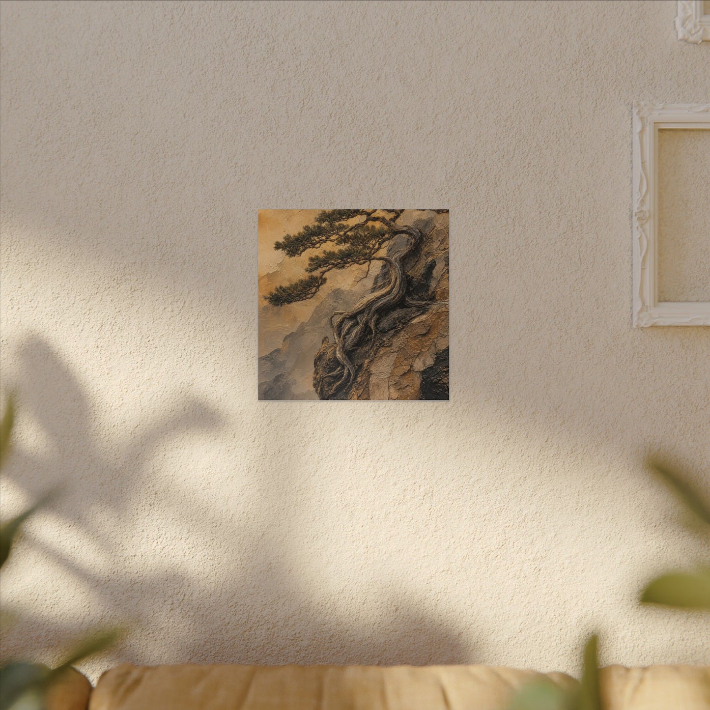 Summer Pine Tree Texture Canvas Art | Cozy Decor