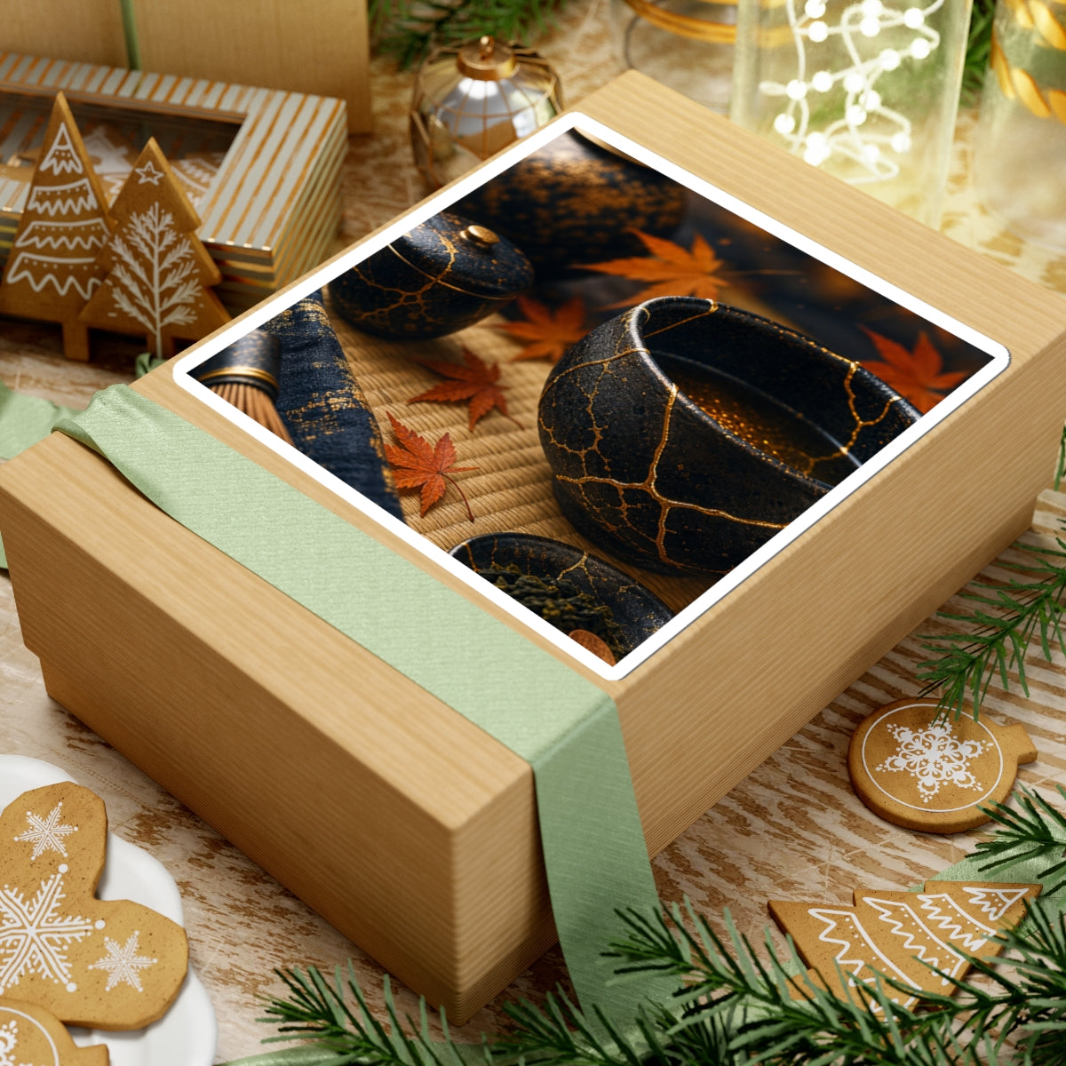 Candlelight Tea Ceremony Sticker - Kintsugi Seijaku