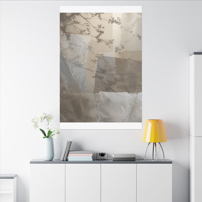 Neutral Shadow Play Canvas Art - Texture Japandi
