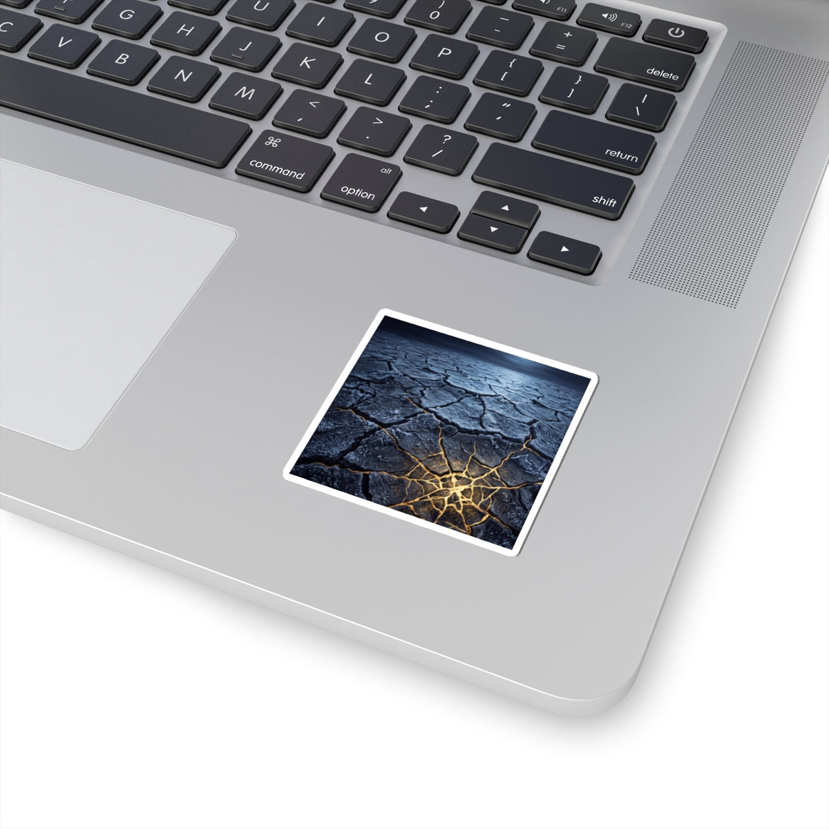 Cracked Earth Gold Vein Sticker | Philosophical Kintsugi Art