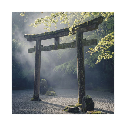 Torii Gate Canvas Art | Spring Zen Karesansui Art