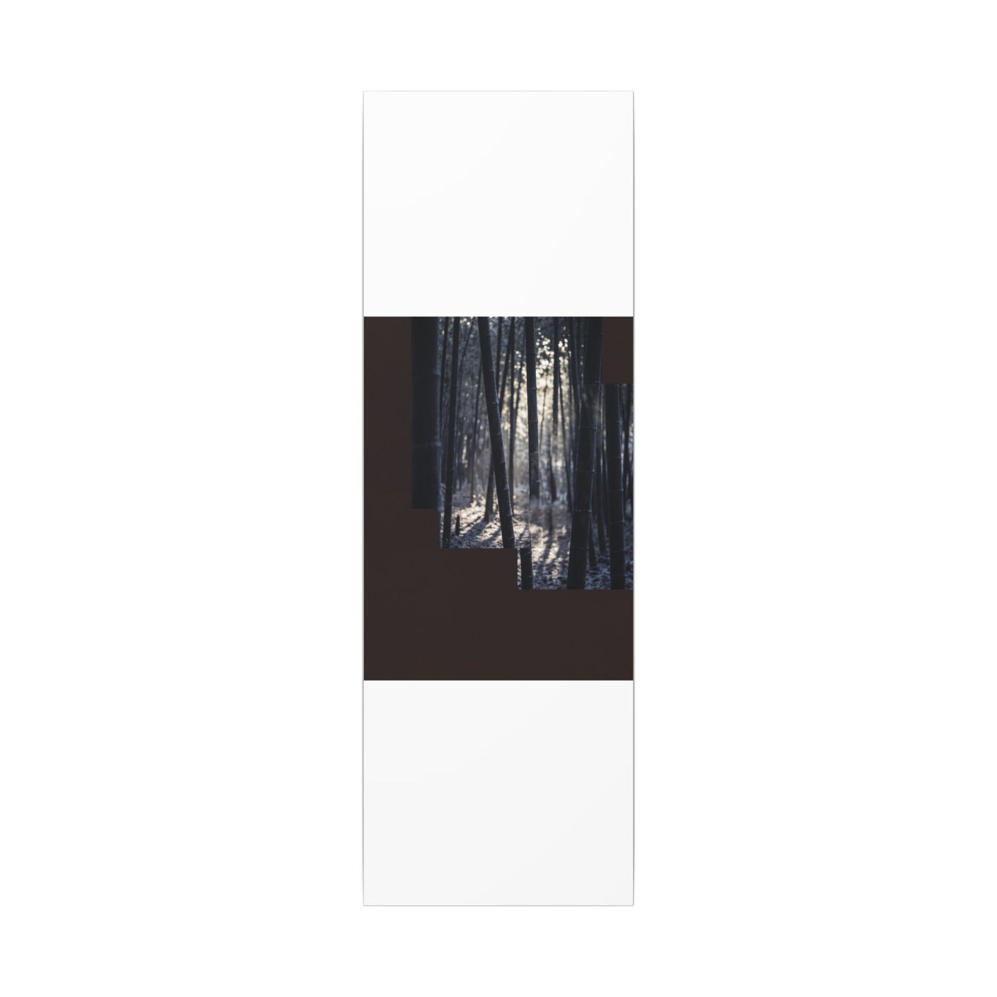 Bamboo Grove Canvas Art | Winter Dark Japandi Moody Minimal Art