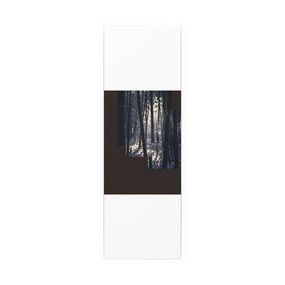 Bamboo Grove Canvas Art | Winter Dark Japandi Moody Minimal Art