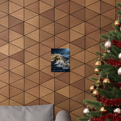 Beautiful Ocean Wave Wall Art Print - Gold Vein Kintsugi