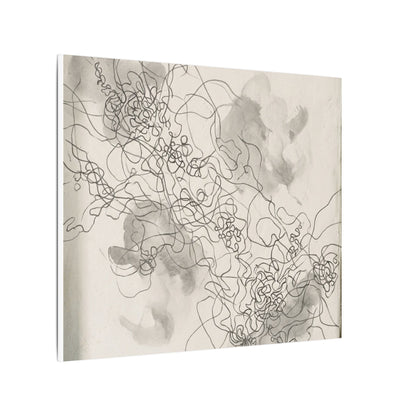 Shadow Play Spring Canvas Art | Dark Japandi Sophisticated Design