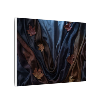 Silk Drape Canvas Art | Autumn Dark Japandi Moody Minimal Art