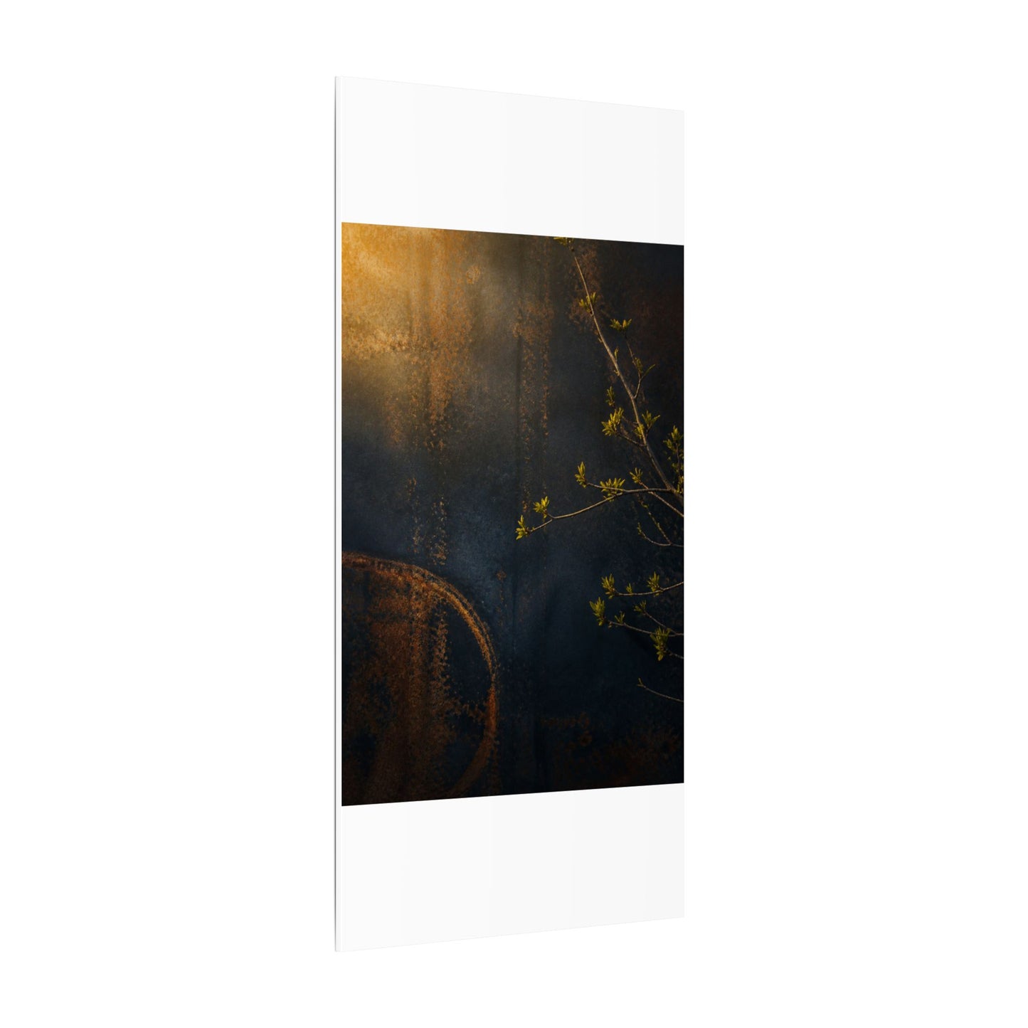 Spring Rust Patina Dark Texture Canvas Art | Moody Decor