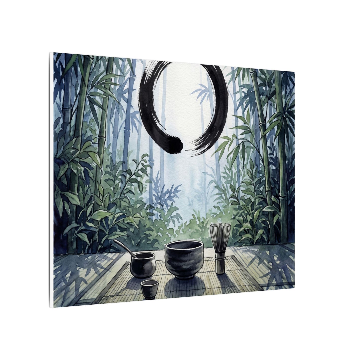 Seijaku Tea Ceremony Canvas Art - Zen Enso