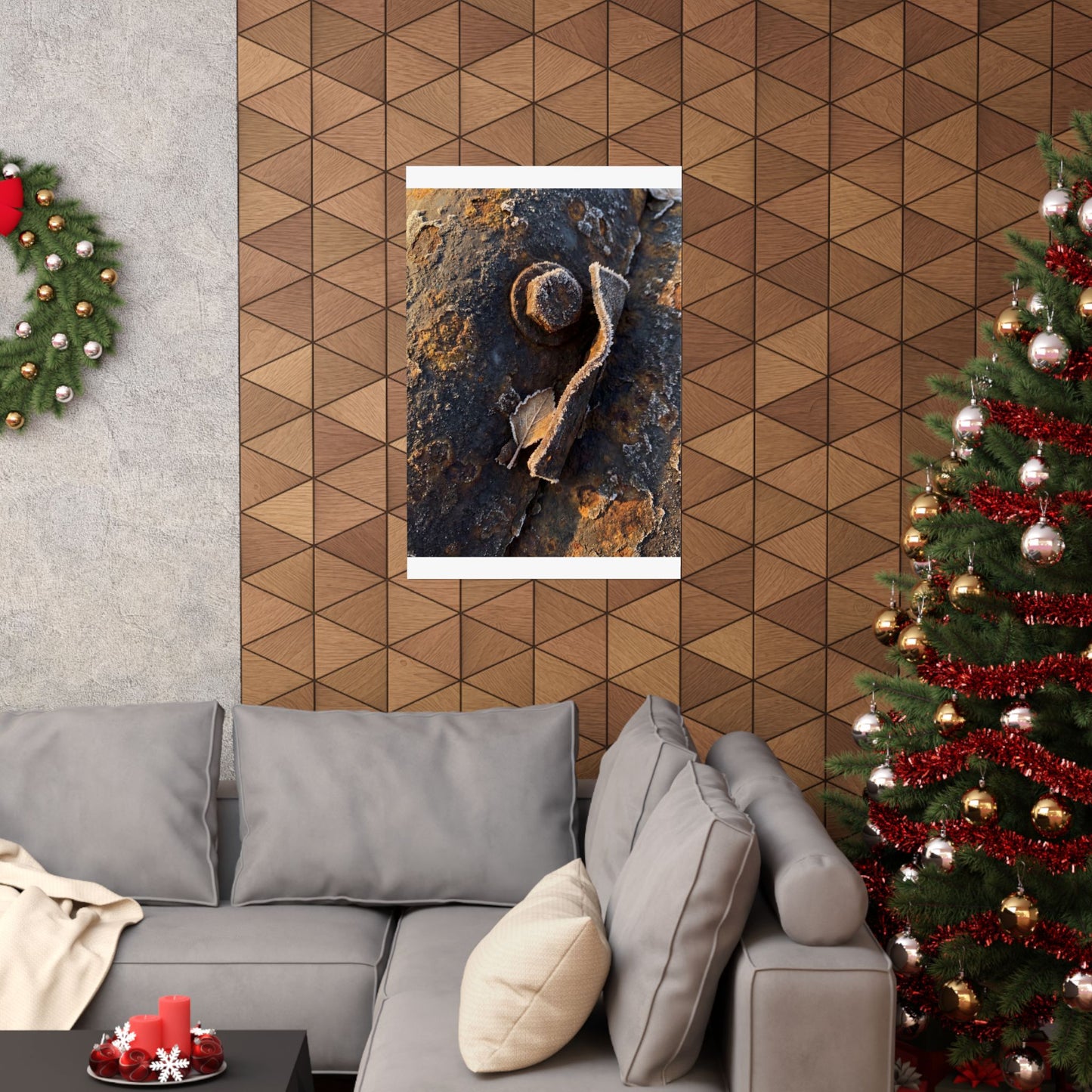 Golden Hour Rust Patina Wall Art Print - Dark Japandi Datsuzoku