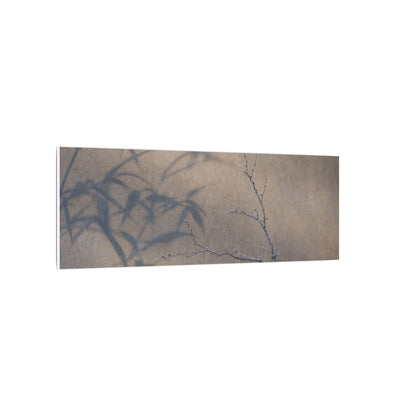 Shadow Play Canvas Art | Winter Japandi Japanese Pattern Art
