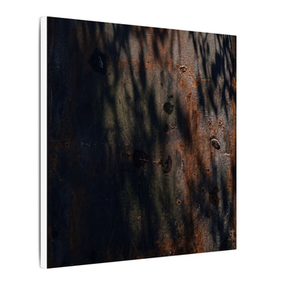 Rust Patina Shadow Zen Canvas Art | Luxurious Dark Japandi Art
