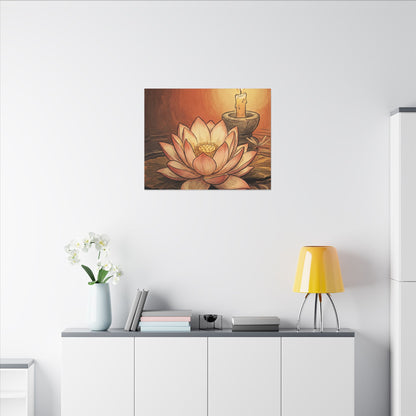 Fukinsei Dried Flowers Canvas Art - Japandi Texture