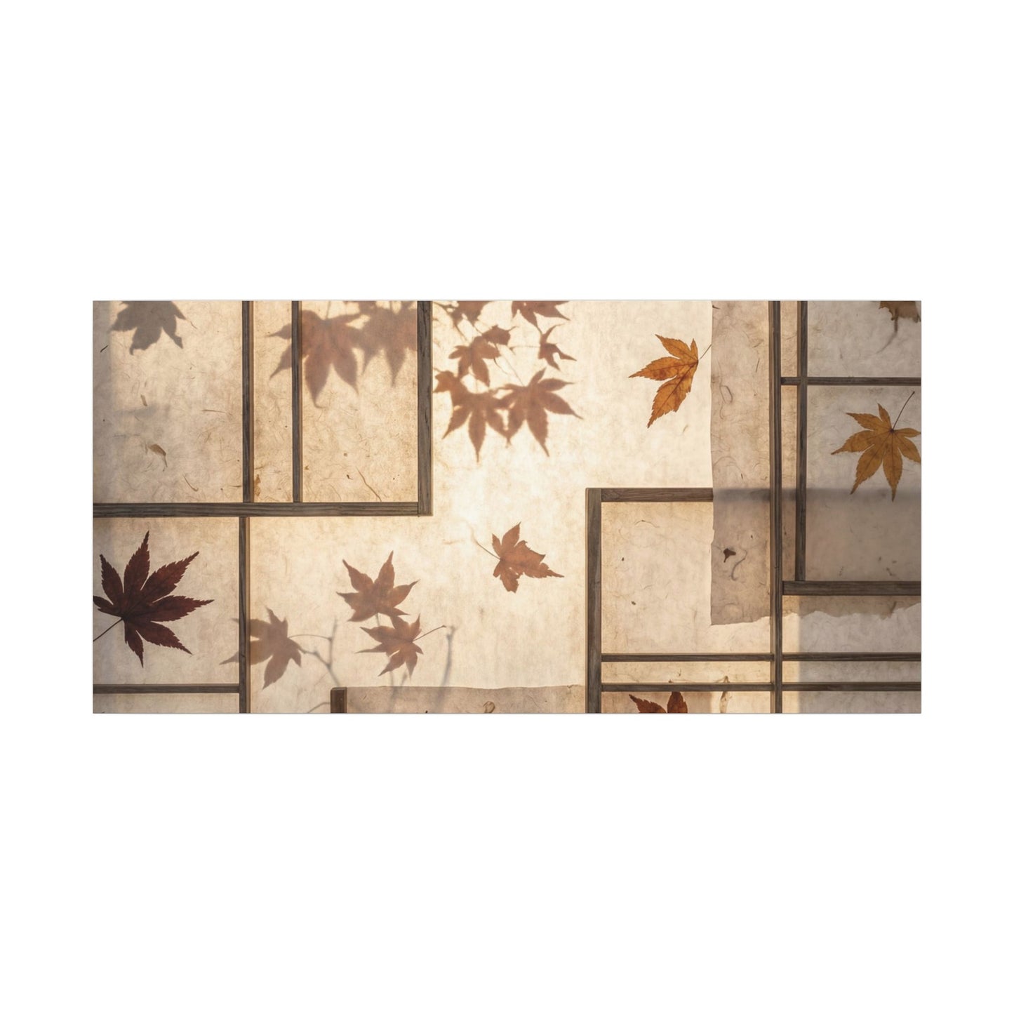 Shoji Screen Japanese Pattern Canvas Art | Neutral Japandi Art