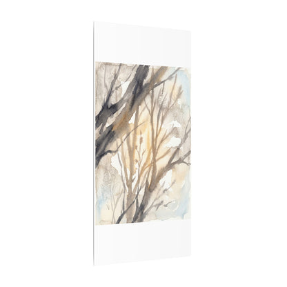 Ma Shadow Play Canvas Art - Japandi Watercolor
