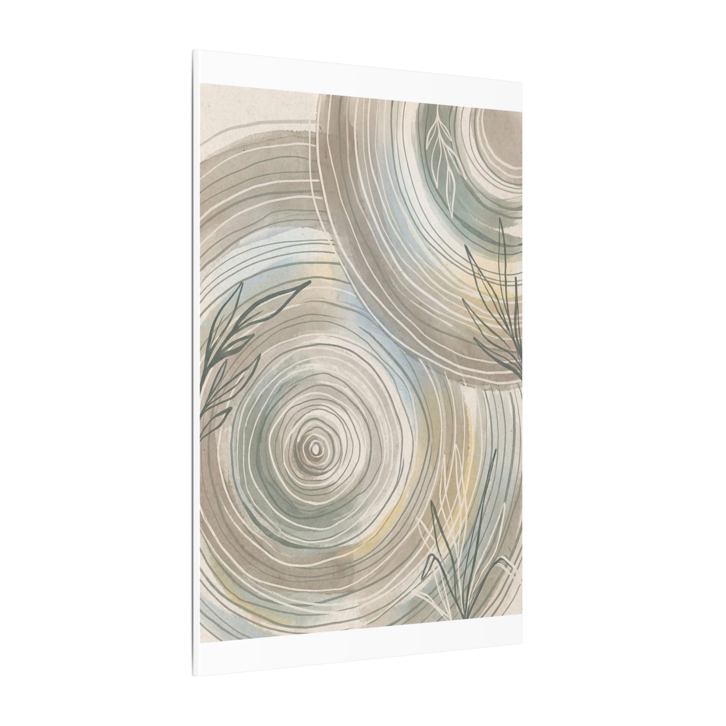 Kanso Water Ripple Canvas Art - Japandi Minimal Line