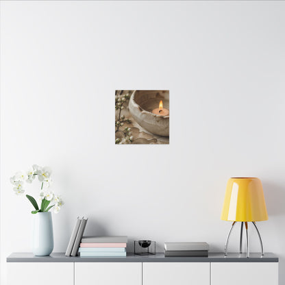 Kanso Ceramic Bowl Canvas Art - Japandi Watercolor