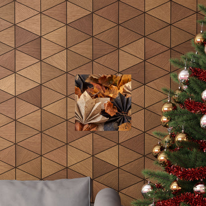 Paper Fold Wall Art Print | Autumn Japandi Texture Art