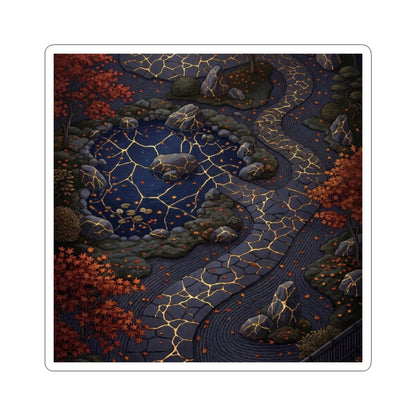 Resilient Moonlit Garden Sticker - Gold Vein Kintsugi