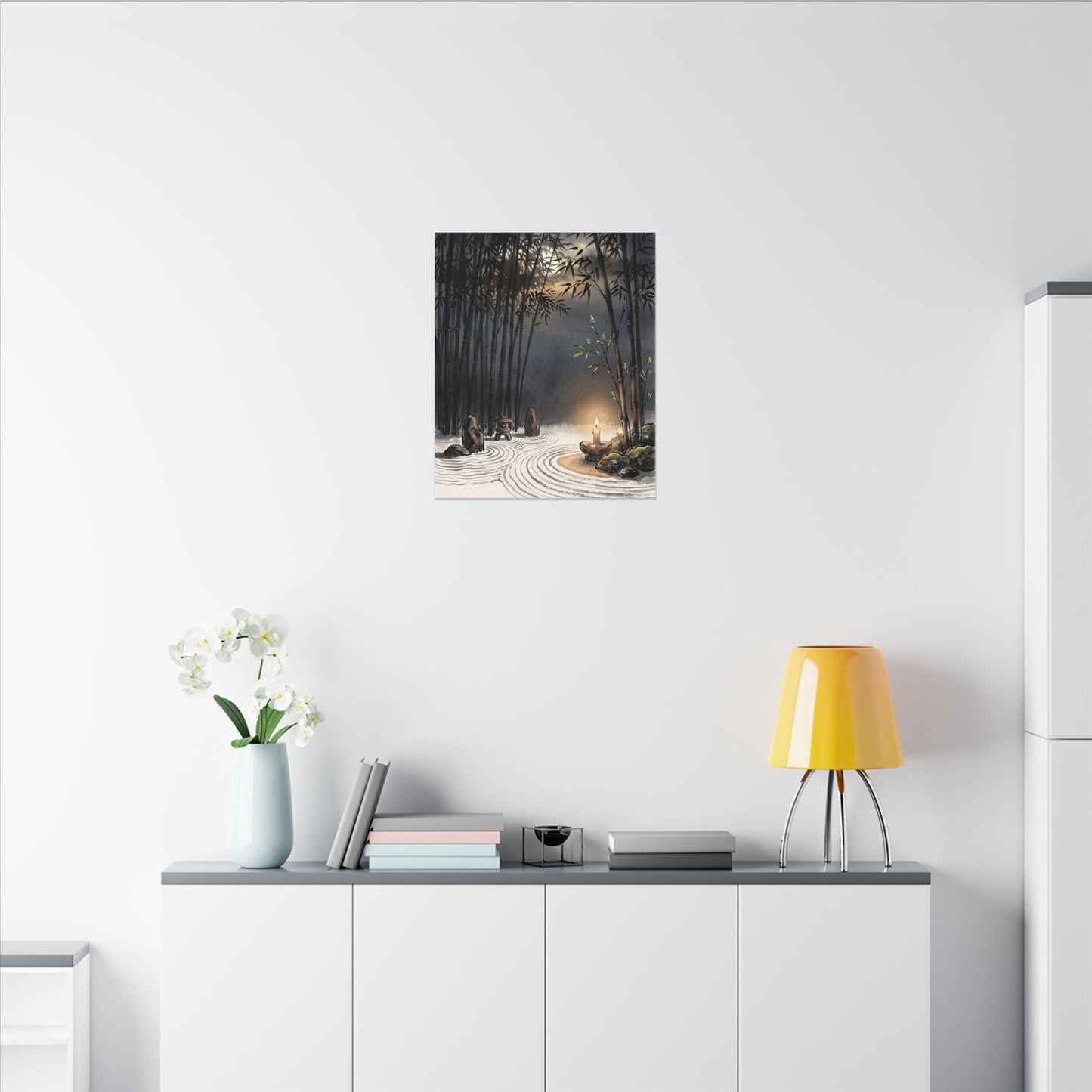 Tranquil Bamboo Grove Canvas Art - Karesansui Zen