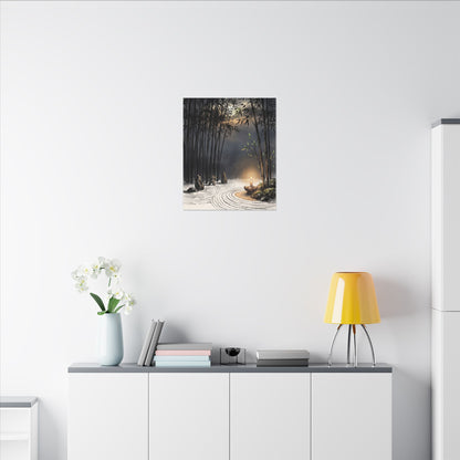 Tranquil Bamboo Grove Canvas Art - Karesansui Zen
