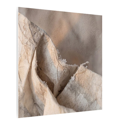 Japandi Paper Fold in Candlelight | Watercolor Canvas Art