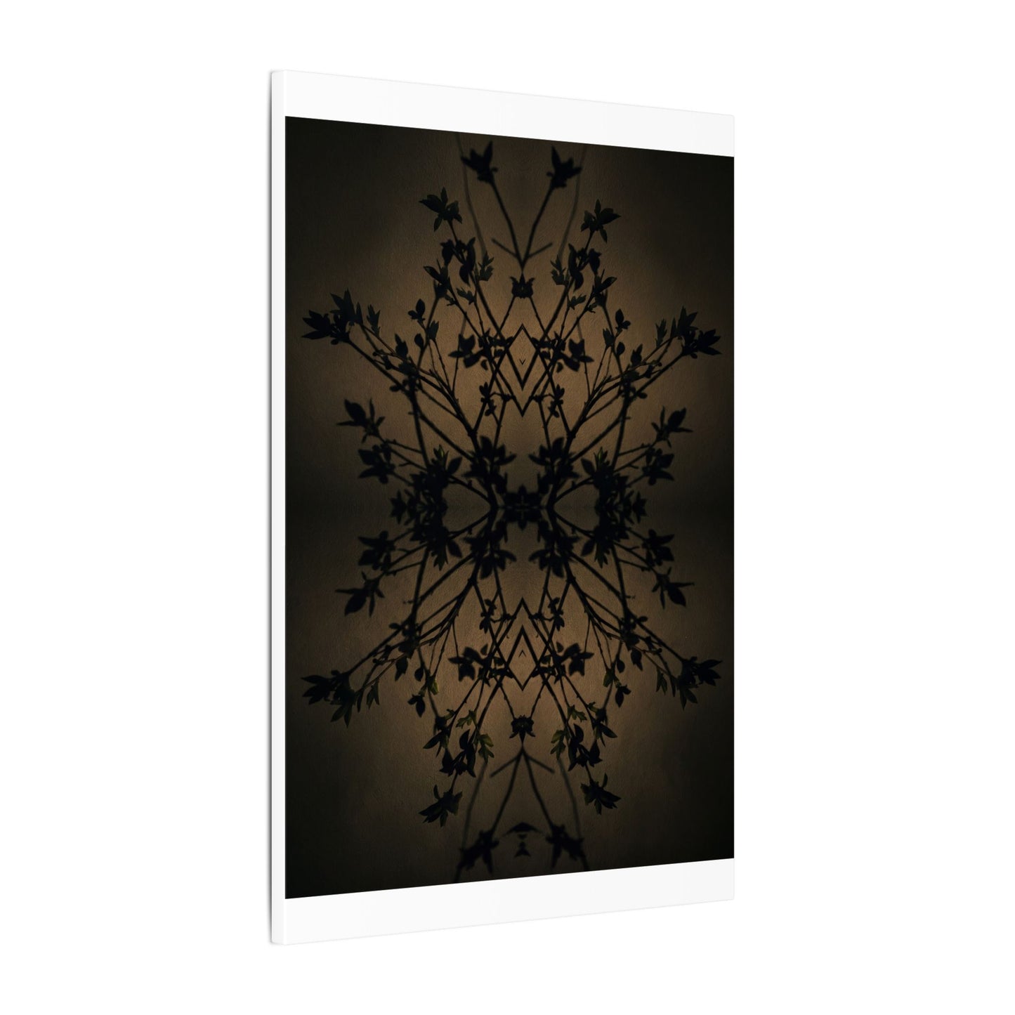 Golden Hour Shadow Play Canvas Art - Dark Japandi Seijaku