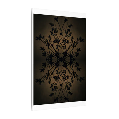 Golden Hour Shadow Play Canvas Art - Dark Japandi Seijaku