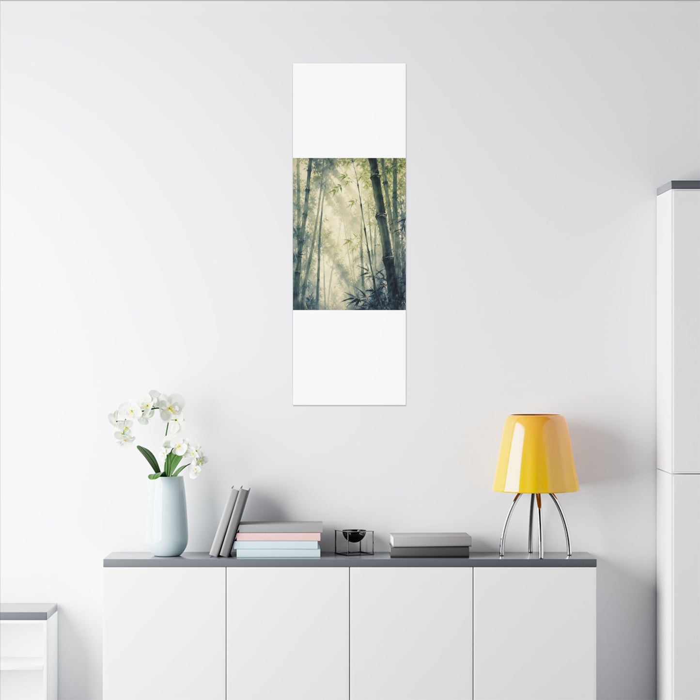 Bamboo Grove Spring Canvas Art | Zen Serene Design