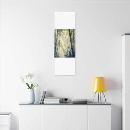 Bamboo Grove Spring Canvas Art | Zen Serene Design