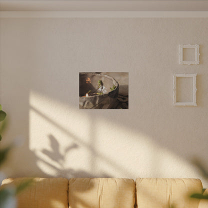 Candlelight Ceramic Bowl Canvas Art - Japandi Ma