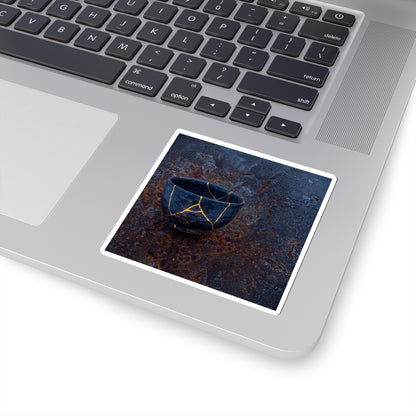 Beautiful Rust Patina Sticker - Gold Repair Kintsugi