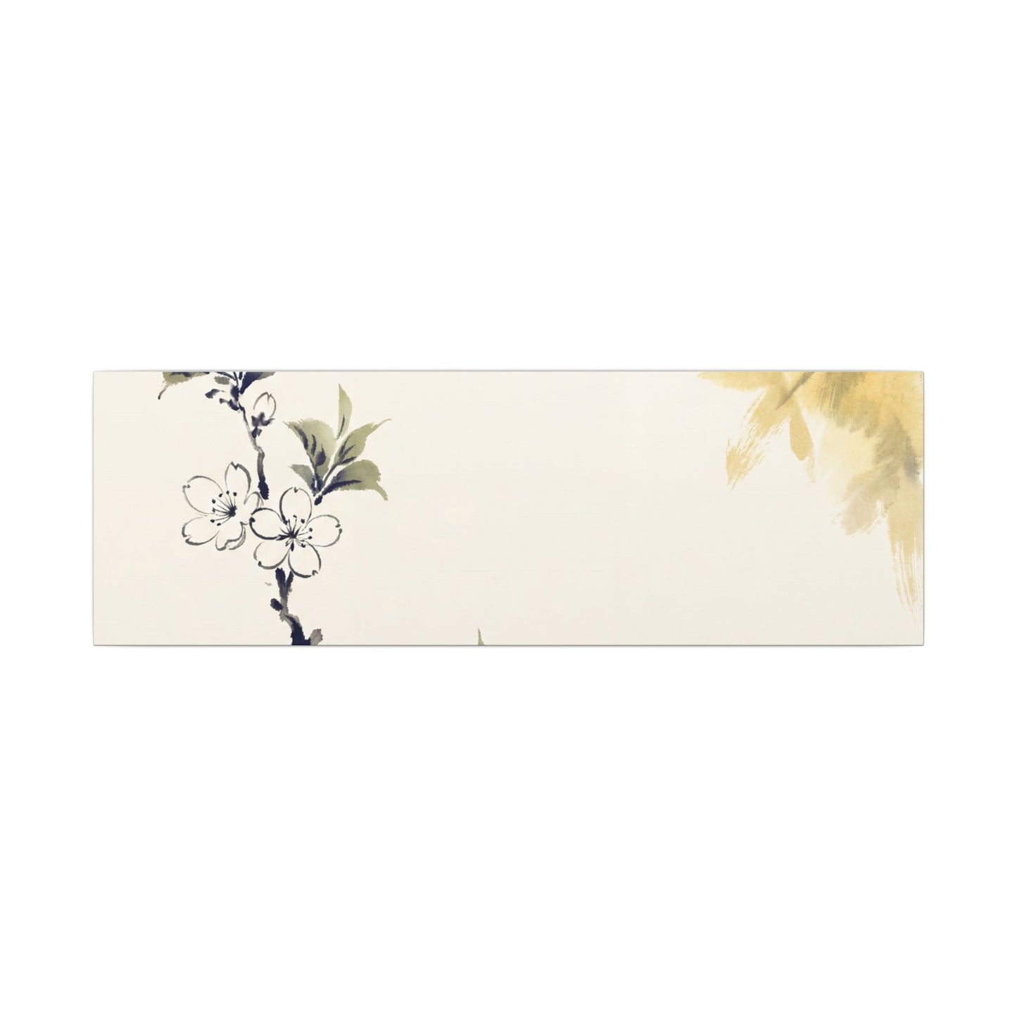 Kanso Cherry Blossom Canvas Art - Zen Sumi E