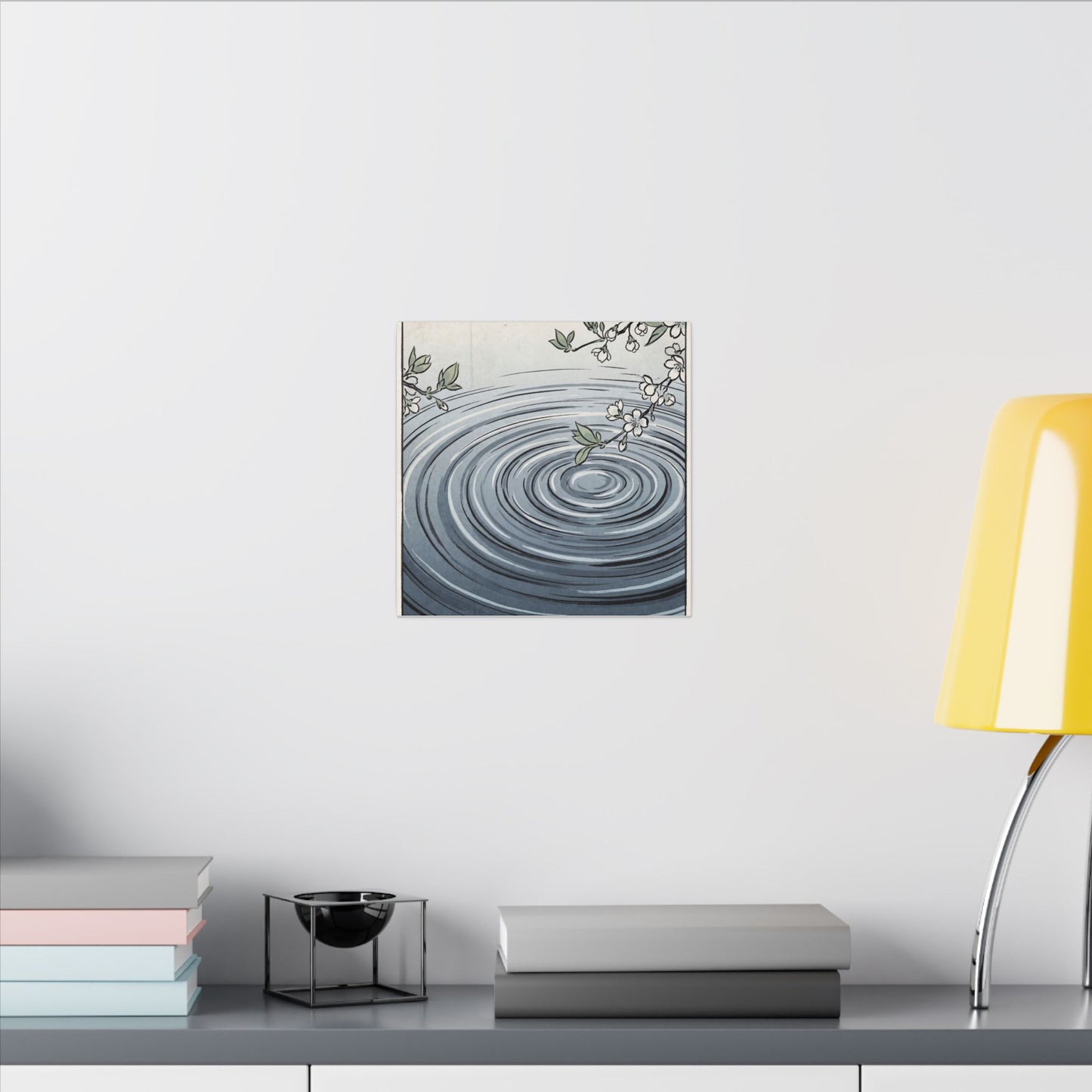 Calm Water Ripple Canvas Art - Ukiyo E Inspired Zen