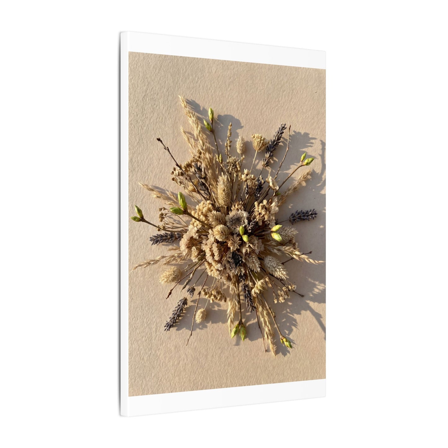 Dried Flowers Spring Canvas Art | Japandi Earthy Design