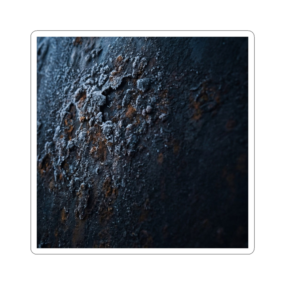 Ma Rust Patina Sticker - Dark Japandi Shadow Zen Art Print