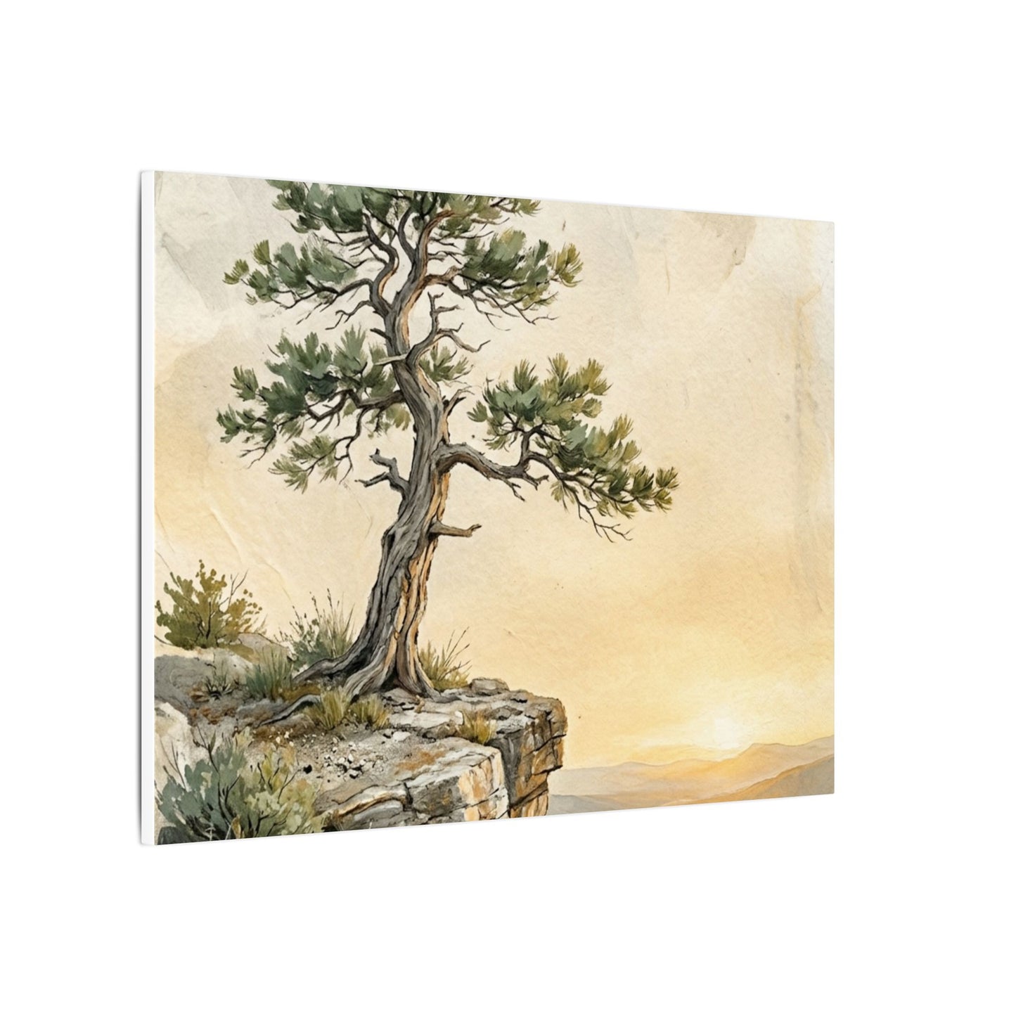 Pine Tree Canvas Art | Summer Japandi Texture Art