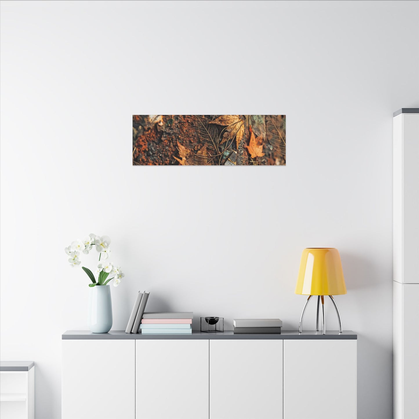 Rust Patina Canvas Art | Autumn Japandi Texture Art